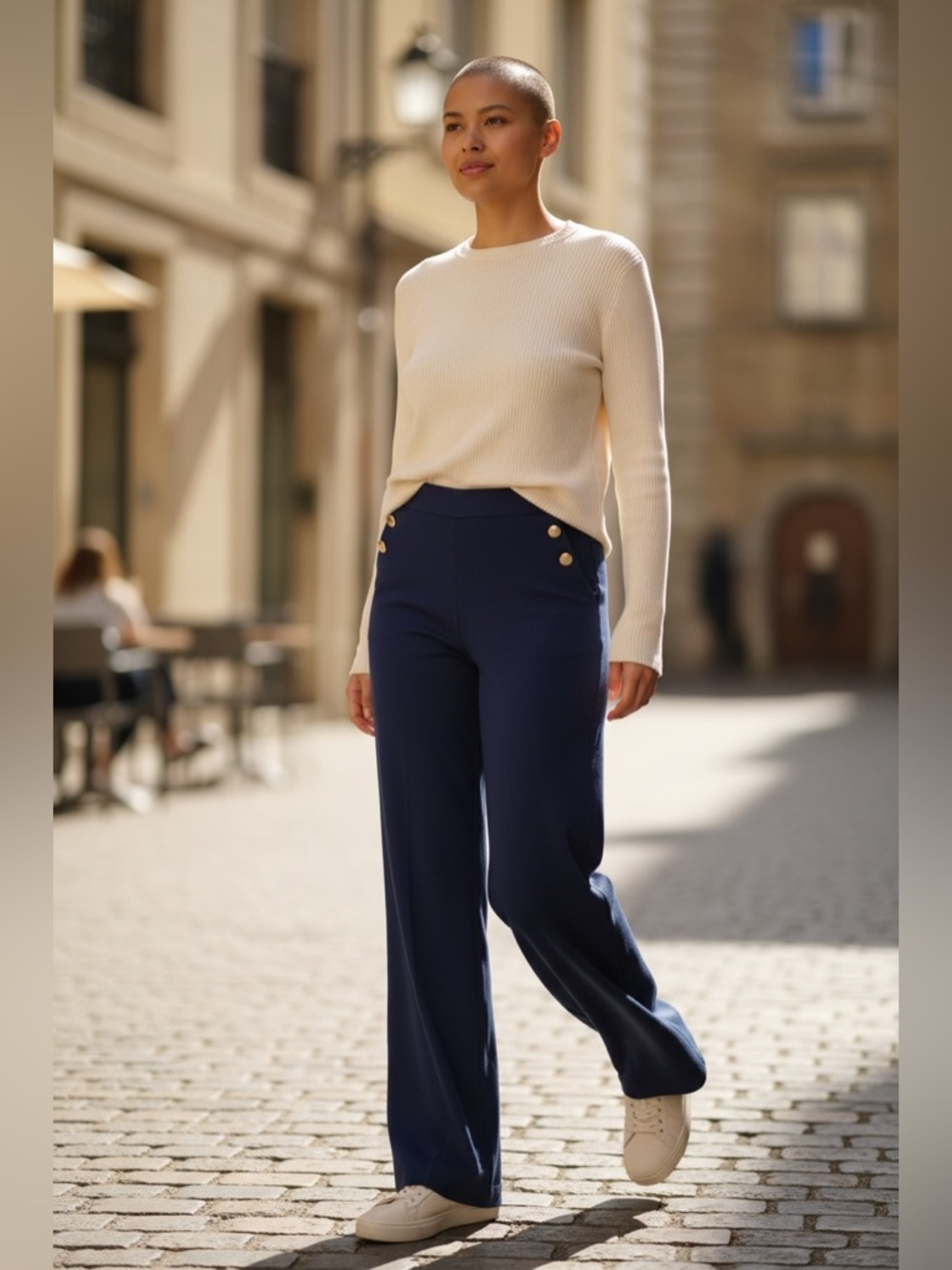 Chisco's Stylish Navy Blue Wide-Leg Pants | NWT